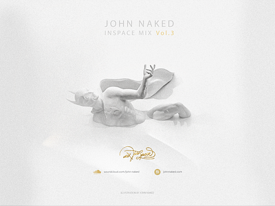 Inspace Mix Vol 3 batman gold and white illustration inspace johnnaked lettering soundcloud typography