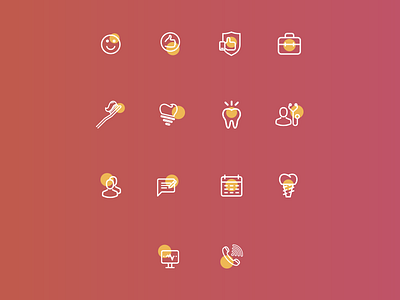Icons and website in process for "Smile" commercial icons icons design johnnaked logo website
