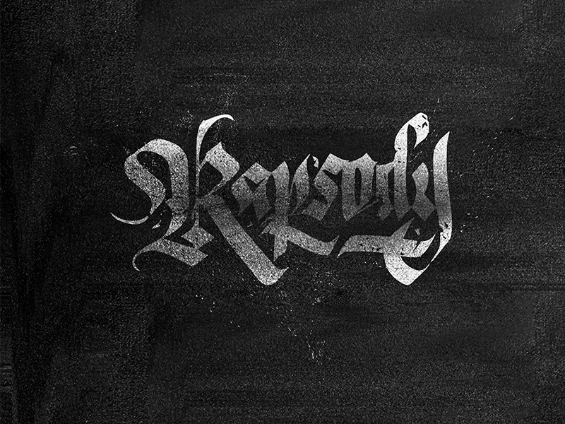 Rapsody - calligraphy work 2018 2018 johnnaked custom font blackletter calligraphy and lettering artist rapsody calligraphy