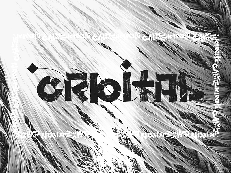 Orbital Font Experiment experiment custom calligraphy font orbital calligraphy