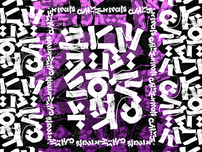 Orbital Color mystyle unique design app purple johnnaked lettering calligraphy and lettering artist calligraphy