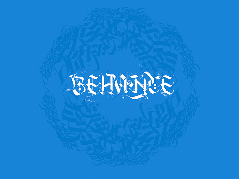Behance design johnnaked custom design customfont mystyle blackletter lettering calligraphy and lettering artist calligraphy behance