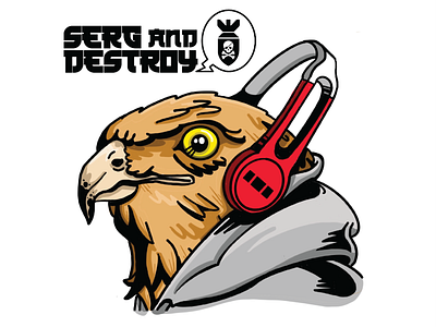 DJ Red Tailed Hawk logo merchandise