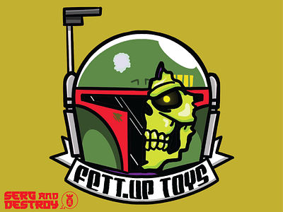 Cartoon Logo for Fett Up Toys merchandising