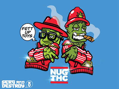 NUG THC design for Fett Up Toys merchandising designer toys
