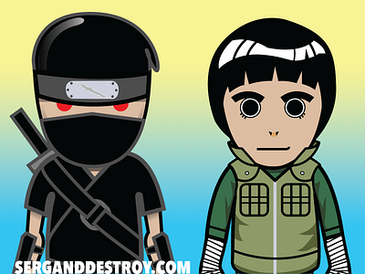 Rogue ninja and Rock Lee