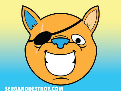 SERGANDDESTROY MASCOT- El Gran Gato cat chibi cute gato kawaii logo mascot neko pirate smile