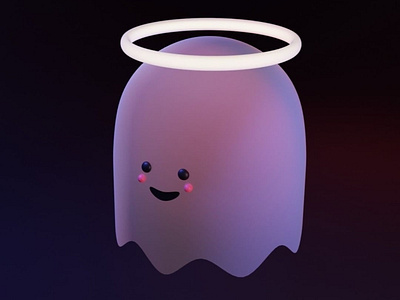 Holy ghost 3d 3ddesign blender design illustration