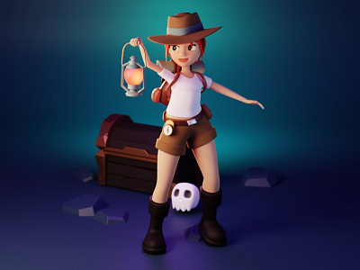 Isabella 3d 3dart 3ddesign 3drendering animation art blender character characterdesign design illustration