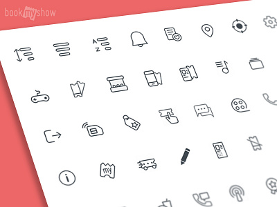 Iconography Page2 app clean design icon set iconography icons line sketch stroke svg ui