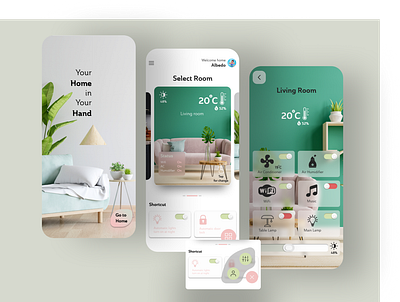"OmahKu" Smarthome App Concept appconcept smarthome smarthomeapp ui uidesign
