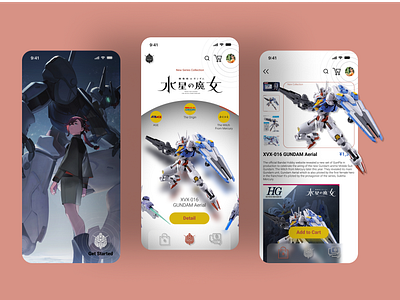 App Concept, Gundam Official Store and Community app concept ecommerce gundam gundamapp gundamstore onlinestore ui