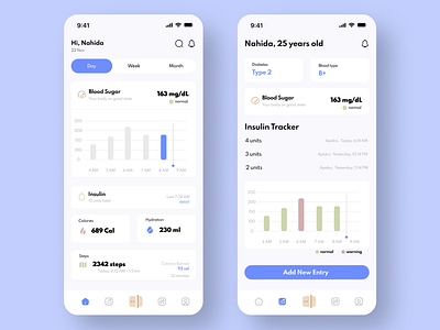 "GulaD" - Diabetes Control App Concept