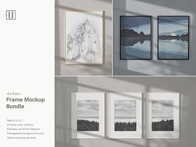 A4 Frame Mockup Bundle