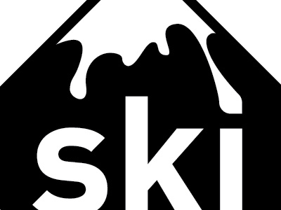 Ski Snow black logo