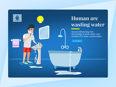 Save water illustration save water