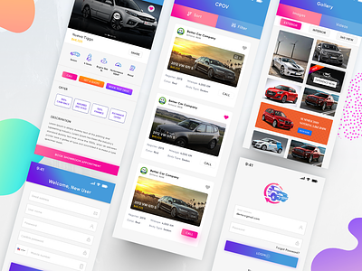 Automobiles App android app app design automobiles car app car buy car ecommerce car selling car trading iphone app ui ux