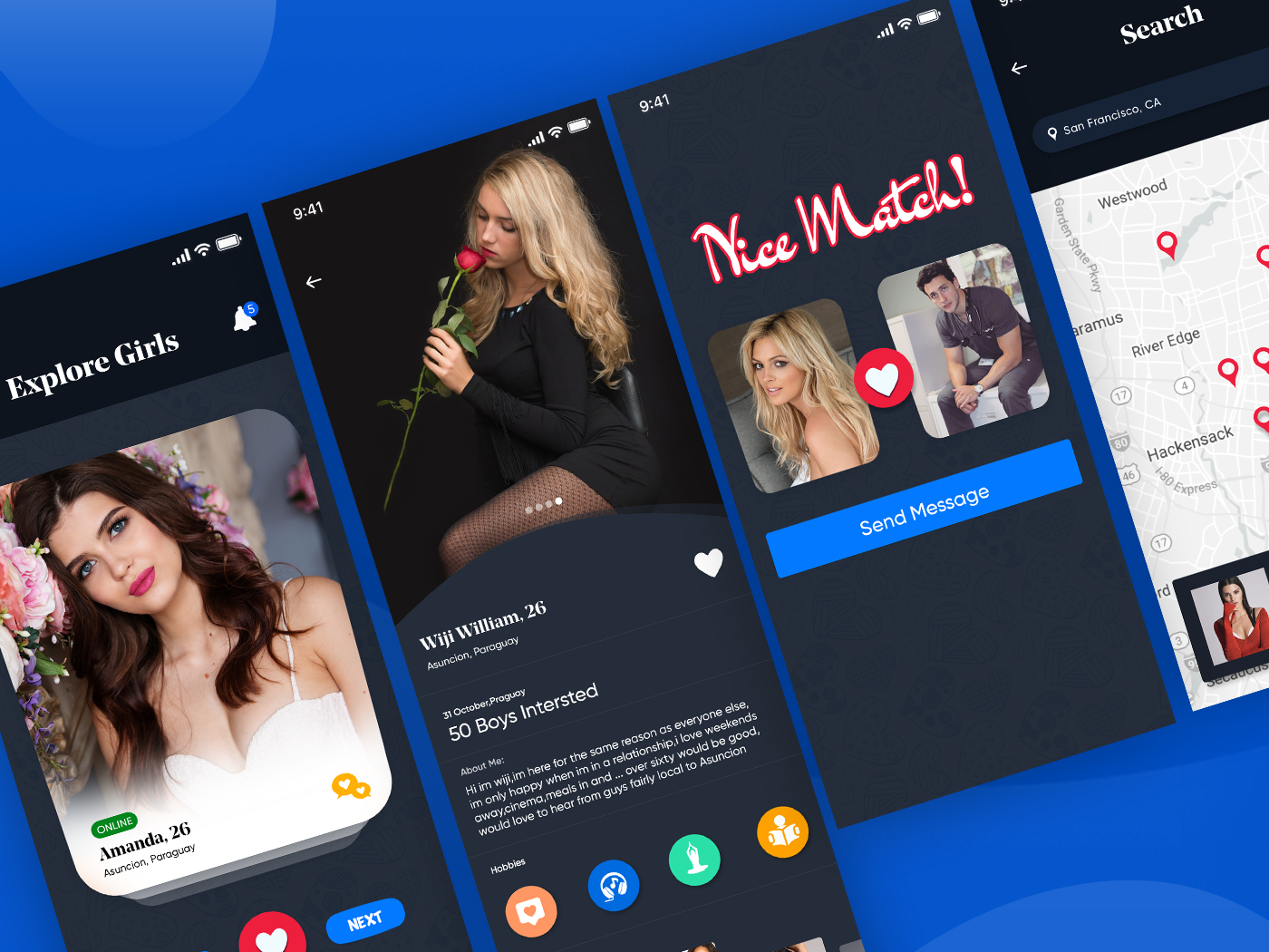 Dating App by Nilesh Dubey on Dribbble