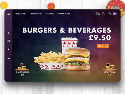 Fastfood web banner banner fastfood fastfood banner web websire banner