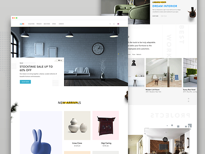 Furniture Landing Page furniture furniture landing page furniture landing ui furniture website landing page landing page ui one page website web website