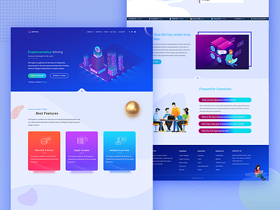 cryptocurrency landing page by Nilesh Dubey for MindInventory on Dribbble