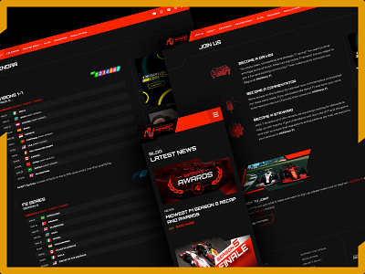 League Racing Website esports esports web design league racing league racing website racing website web design