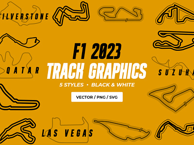 F1 2023 Track Graphics