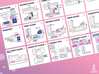 HackIllinois Indoor Maps hackathon illustration maps wayfinding