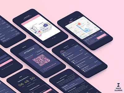 HackIllinois in app screens