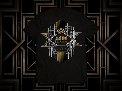 Art Deco Styled ACM Bar Crawl Spring 2018 1920s acm art deco bar crawl t shirt