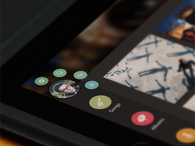 Profile Options albums app ios ipad music options profile ui