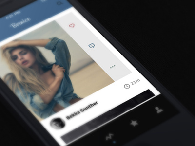 Slide Options app bernice flat instagram ios iphone options photo sharing photos post slide ui