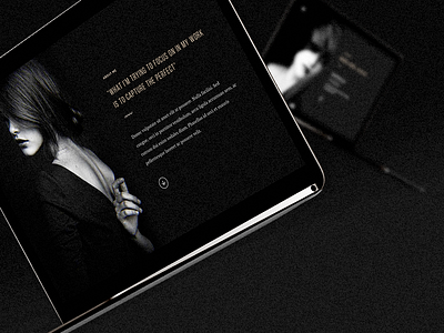 Turin - Dark Version Available black blog clean dark design minimal photography portfolio template ui web