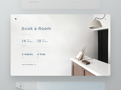 Celadon - Book a Room apartment app booking clean dates guests hotel modern presentation tablet ui