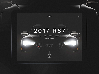 Blakk Catalog audi auto car concept dark presentation redesign slider tablet ui ux