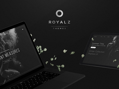 Royalz Themes II dark design minimal photography responsive store tablet templates themes web