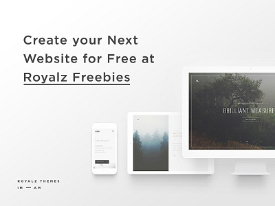 Free Themes II clean creative free freebie minimal photography portfolio responsive tablet template themes website