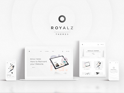 Royalz Themes creative dark design minimal photography reinvent responsive store tablet templates themes web