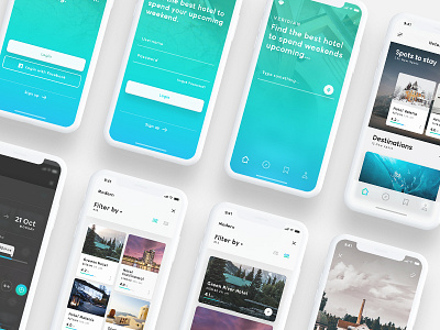 Veridian - Mobile UI Kit for Hotels by Ismail Mesbah on Dribbble