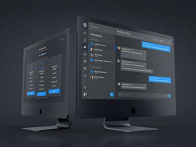 Cyane UI Kit - Dark Mode admin charts chat dark dashboard desktop interactive panel plans tools ui ux