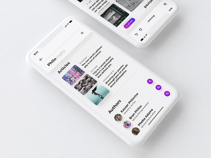 Lydia UI Kit - Bloggin & Pulishing App UI Kit blog article minimal customizable clean activity iphonex interactive ux ui iphone x mobile