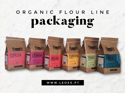 Leões Organic Flour Packaging