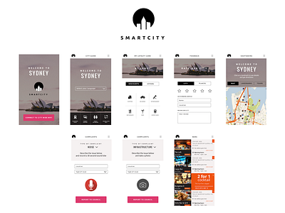 Smartcity app design app app design city city guide app design gamification graphic design ios map tourism ui ux