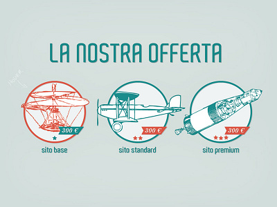 Ad astra illustration layout leonardo da vinci offer planes services