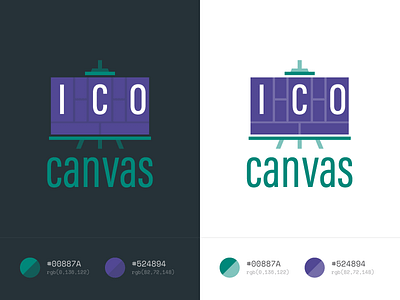 ICO Canvas logo bitcoin canvas crypto ico logo