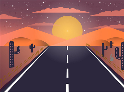 Road Illustration design graphic design illustration road illustration vector