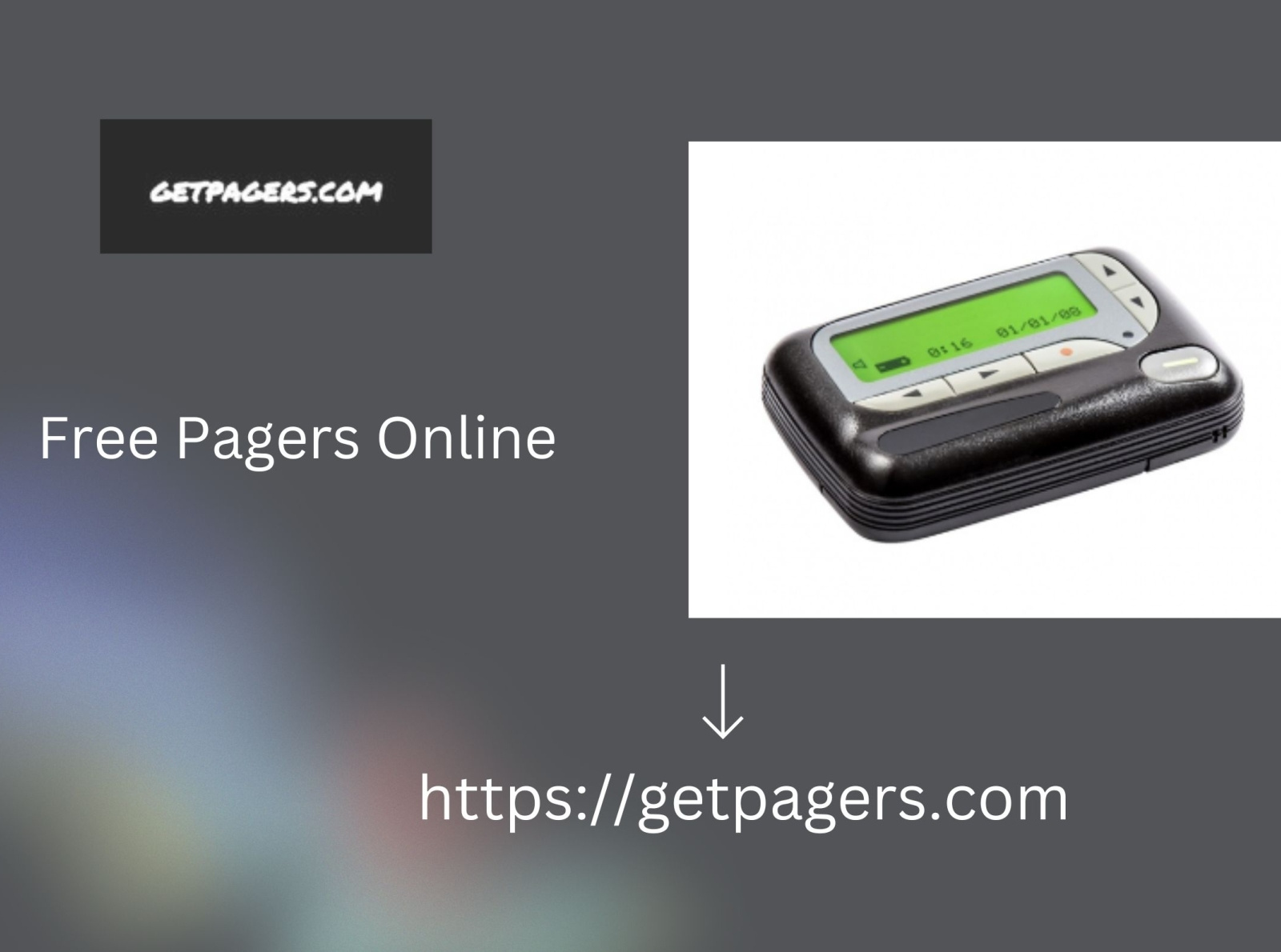Free Pagers Online by Get Pagers on Dribbble