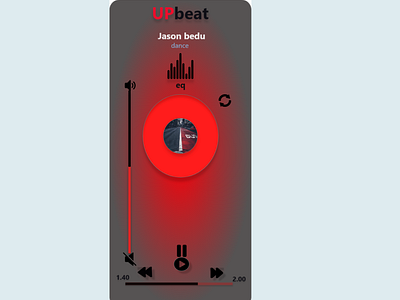 UPbeat app designed by me