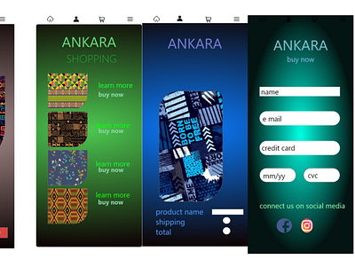 ANKARA mobile app design app branding design graphic design illustration logo typography ui ux vector