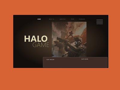 HALO GAMES WEB LANDING PAGE DESIGN app branding design gamedesign gameplay graphic design halo illustration logo typography ui ux vector